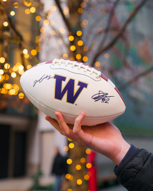 Demond Williams and Jonah Coleman Signed Football